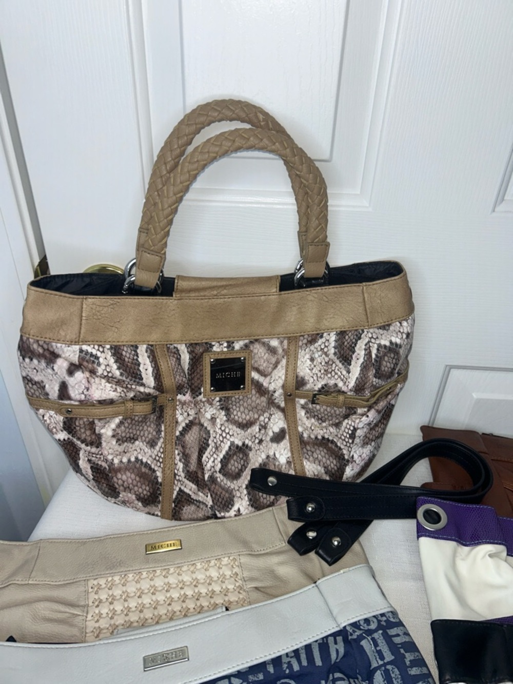 Miche Floral & Neutral Tote Shells Set - 11 piece bundle BASE BAG SHELLS STRAPS